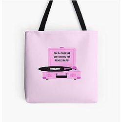 I'd Rather Be Listening to Renee Rapp All Over Print Tote Bag