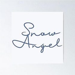 Snow Angel Renee Rapp Album Title Design Poster