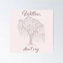 Willow Cry – Renee Rapp Lyric Art Poster