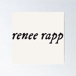 Renee Rapp - Folklore Font Inspired Minimalist Typography Poster