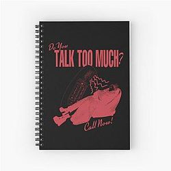 Renee Rapp Do You Talk Too Much Retro Spiral Notebook