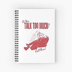 Renee Rapp Do You Talk Too Much Retro Spiral Notebook