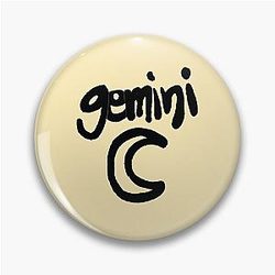 Renee Rapp Gemini Moon Pin