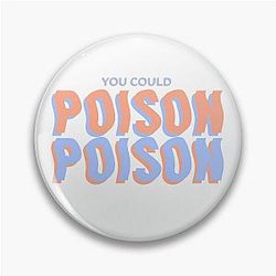 Renee Rapp Poison (orange and blue) Pin