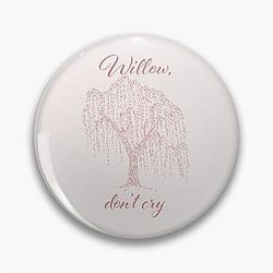Willow Don't Cry - Renee Rapp Lyric Art Pin