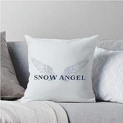 Snow Angel with Wings Renee Rapp Album Fan Art Throw Pillow