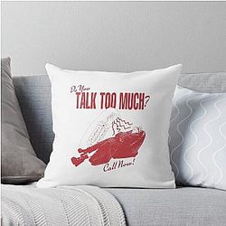 Renee Rapp Do You Talk Too Much Retro Throw Pillow.