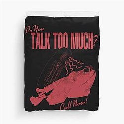 Renee Rapp Do You Talk Too Much Retro Duvet