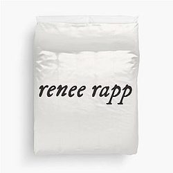 Renee Rapp - Folklore Font Inspired Minimalist Typography Duvet Cover