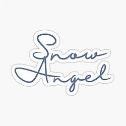 Snow Angel Renee Rapp Album Title Design Sticker