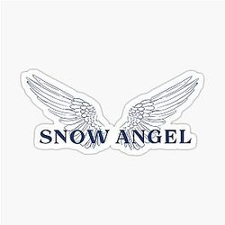 Snow Angel with Wings Renee Rapp Album Fan Art Sticker