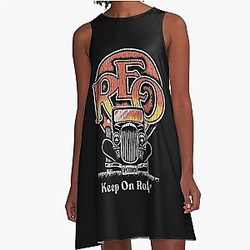 Art Reo Speedwagon A Line Dress