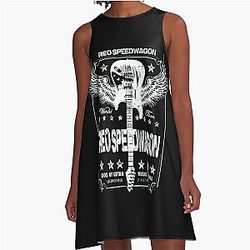 Art Reo Speedwagon A Line Dress