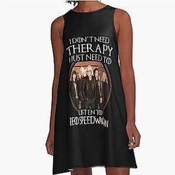 Art Reo Speedwagon A Line Dress