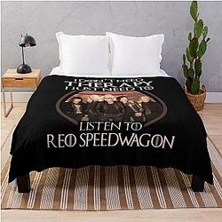 Art Throw Blanket by Reo Speedwagon