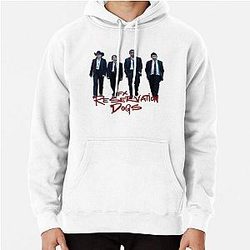 Pullover Hoodie with cheese and dog reservation design