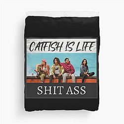 Reservation Dogs Catfish Is Life Duvet Cover