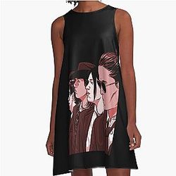 Cheese Reservation Dogs, A-Line Dress