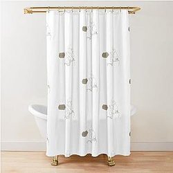 Willie Jean Dogs Reservation Shower Curtain