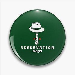Public Figure Cheese Aboriginal Native Skoden Reservation Dogs Retro Pin