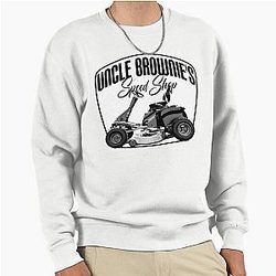 Uncle Brownies Speed Shop Reservation Dogs Tribute Design Pullover Sweatshirt