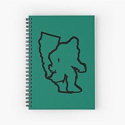 Cali Squatch Spiral Notebook
