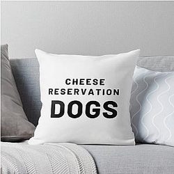 Cheese Dogs Throw Pillow