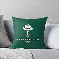 Public Figure Native American Skoden Reservation Dogs Throw Pillow