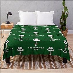 Public Figure Aboriginal Native Reserve Dogs Throw Blanket