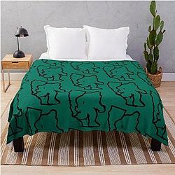 Cali Squatch Inspired Design Throw Blanket