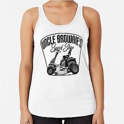 Uncle Brownies Speed Shop Reservation Dogs Tribute Design Racerback Tank Top