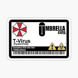Resident Evil - Umbrella T-Virus Sticker