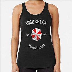 Umbrella Training Facility Resident Evil Vintage Racerback Tank Top
