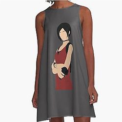 Resident Evil Ada Wong Tank Top Resident Gift Resident T-Shirt A-Line Dress
