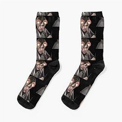 Snapchat Filtered Leon Kennedy Resident Evil 4 Gamer Socks