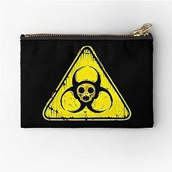Game Resident Evil Zombie Biohazard Sign Zipper Pouch