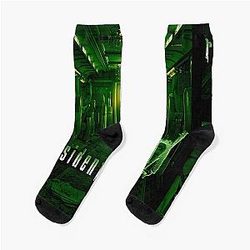 Resident Evil 0 Remastered Art Cover (Green) Socks