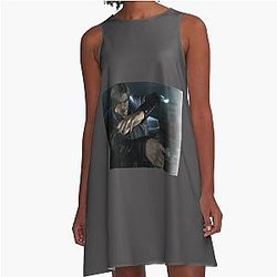 Resident Evil - Chris Redfield Leon Kennedy - Resident Gift Resident T-Shirt A-Line Dress