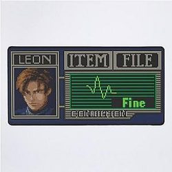 Resident Evil 2 Pixel Art Desk Mat