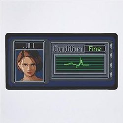 Resident Evil 3 Pixel Art Desk Mat