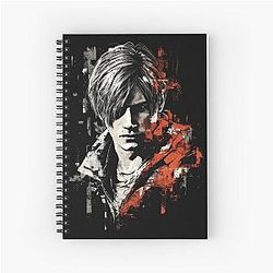 Leon Kennedy Resident Evil 4 Remake Jacket RPD T-Shirt Notebook