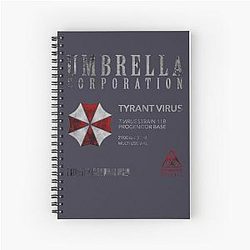 Nice Resident Evil Umbrella Corporation Spiral Notebook