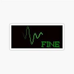 Resident Evil Biohazard Fine Health Original Sticker