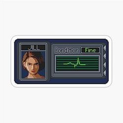 Resident Evil 3 Pixel Art Sticker