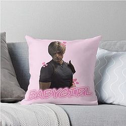 Leon Kennedy Resident Evil 4 Throw Pillow