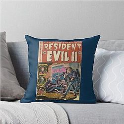 Resident Evil 2 fan art Throw Pillow