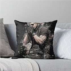 Albert Wesker Resident Evil Art Print Tyrannical Mastermind Design Throw Pillow