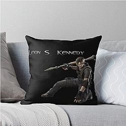 Resident Evil 4 Leon Kennedy Throw Pillow