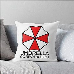 Resident Evil Umbrella Corp Throw Pillow