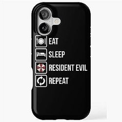 Eat, Sleep, Repeat - Resident Evil iPhone Case